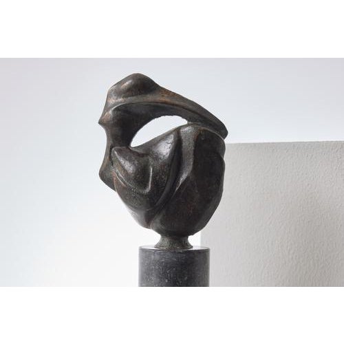 Abstract Bronze Sculpture by Jean Houben, 1976, in Very Good conditions. Designed 1970 to 1979 I have official proof of...