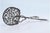 Metal Bread/Salad Tongs in Scalloped Silver For Sale - Image 7 of 8