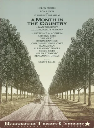 1995 Scott McKowen 'A Month in the Country' Advertising Brown,Black & White,Blue,Green,Gray Usa Offset Lithograph