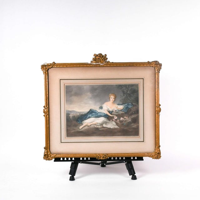 Rococo Early 20th Century Framed Print After j.m. Nattier Painting of Henriette De Bourbon For Sale - Image 3 of 14