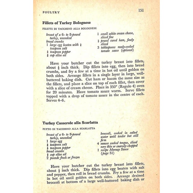 1950s "The Italian Cook Book" 1955 Taglienti, Maria Luisa For Sale - Image 5 of 8