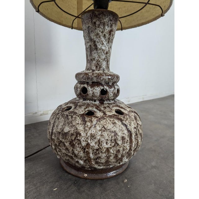 Glazed Ceramic Table Lamp For Sale - Image 4 of 6