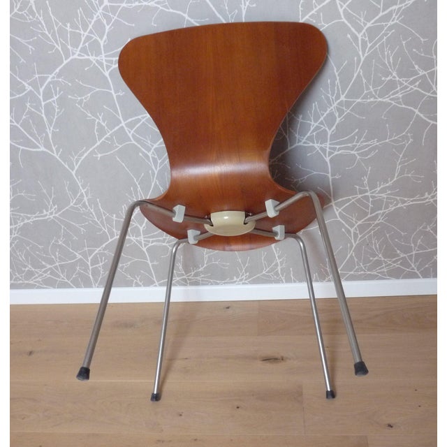 1960s Dining Mod 3107 in Teak by Arne Jacobsen for Fritz Hansen, 1967 For Sale - Image 5 of 7