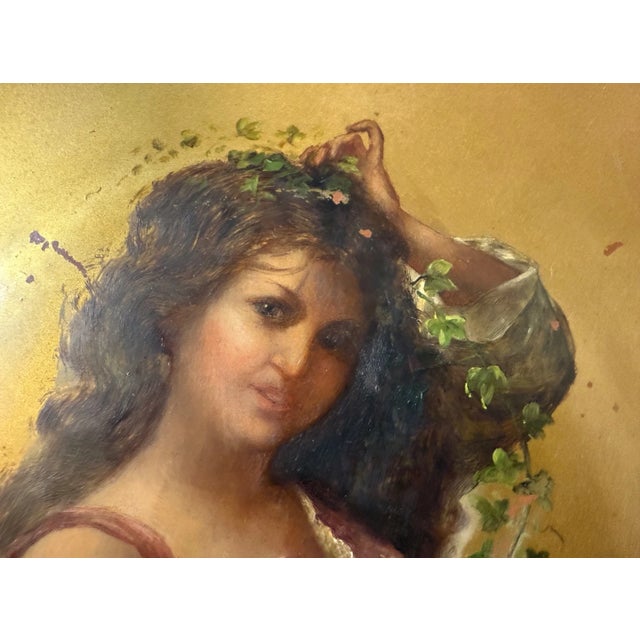 19th Century Antique 19th Century Hand Painted Coulter & Long Pottery Charger Collector Plate For Sale - Image 5 of 10