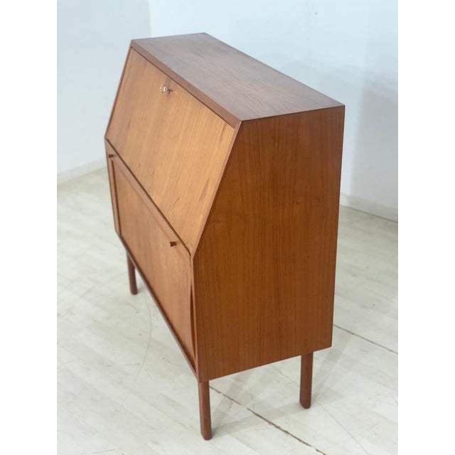 Mid-Century Danish Secretary in Teak by Bernhard Pedersen & Søn for Eskilstrup-Falster Møbelfabrik, 1960s For Sale - Image 14 of 18