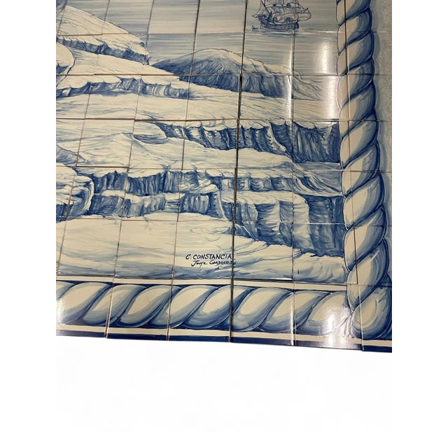 Hand-Painted Azulejos Tiles with Henry the Navigator by Jorge Gardoso for Ceramica Constantia, Portugal, 1996, Set of 280 For Sale - Image 10 of 13