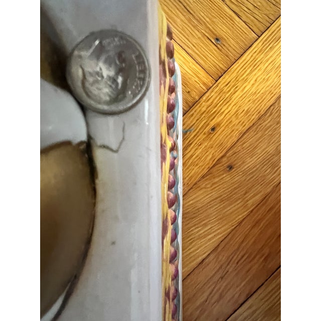 Pair of Vintage Wen Hing Ceramics Taiwanese Elephant Garden Stools / Pedestals For Sale - Image 10 of 10