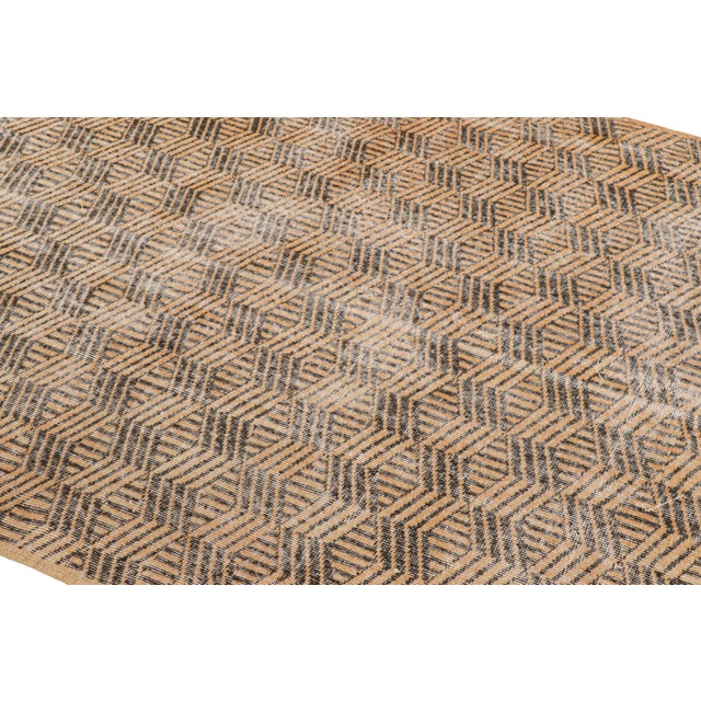 Hand-knotted in wool and originating from Turkey, circa 1960-1970, this 5x8 vintage rug is a very special piece, featuring...