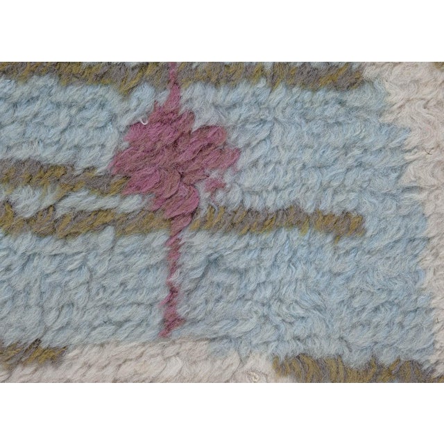 Textile "Semilune" Modern Scandinavian Geometric Slate Gray Runner by Doris Leslie Blau For Sale - Image 7 of 8