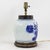 Chinese Blue and White Antique Porcelain Vase Lamp With Cobalt Floral Motif on Wood Base For Sale - Image 3 of 16