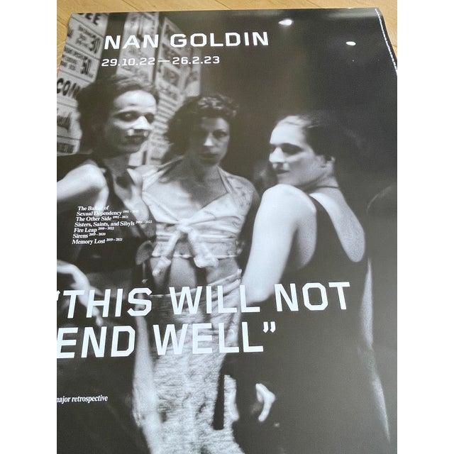 Black Nan Goldin, Exibition Poster “This Will Not End Well” , Copyright Nan Goldin For Sale - Image 8 of 12