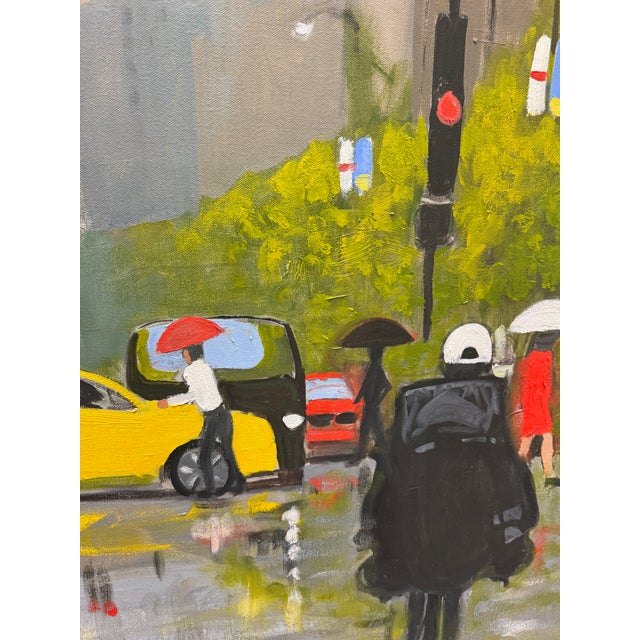 Contemporary Rainy Days and Mondays Contemporary Oil Painting For Sale - Image 3 of 10
