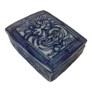 Early 18th Century Antique Late Ming/Qing Blue and White Box