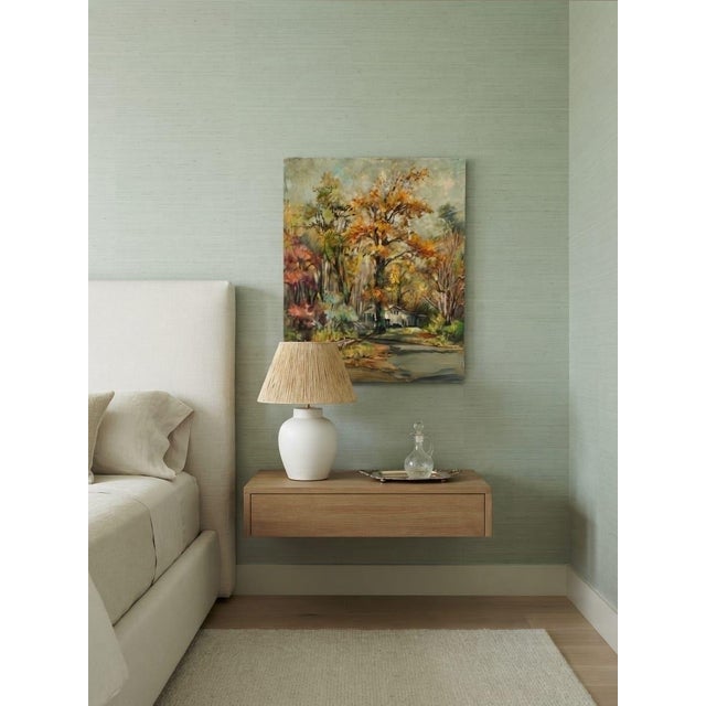 1960s Painting: Impressionist Autumn Landscape With Cottage For Sale - Image 12 of 12