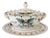 Large Vintage Italian Majolica Porcelain Soup Tureen Set With Platter & Ladle For Sale