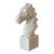 Mid-Century Art Deco Ceramic Horse Head Bust With White Craze Glaze For Sale