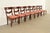 Baker Furniture Company Baker Furniture Style English Regency Carved Mahogany Dining Chairs, Set of Eight For Sale - Image 4 of 12
