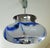 Pendant Lamp in Blue Glass and Chrome from Mazzega, Italy, 1960s For Sale - Image 12 of 18