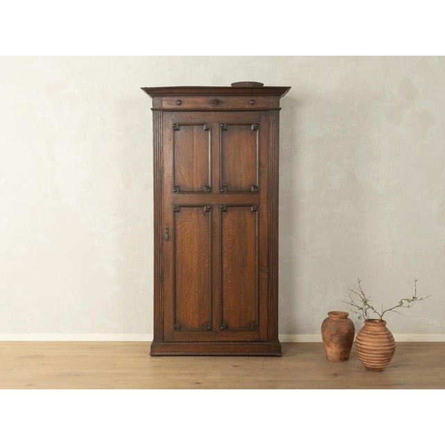 Antique Oak Cabinet with Coffered Paneling, ca. 1900 very good craftsmanshiphigh-quality materialsMade in Great Britain...