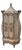 Unusual 20th Century Chinoiserie Pagoda Top Bombe Form Cane 2-Door Storage Cabinet For Sale