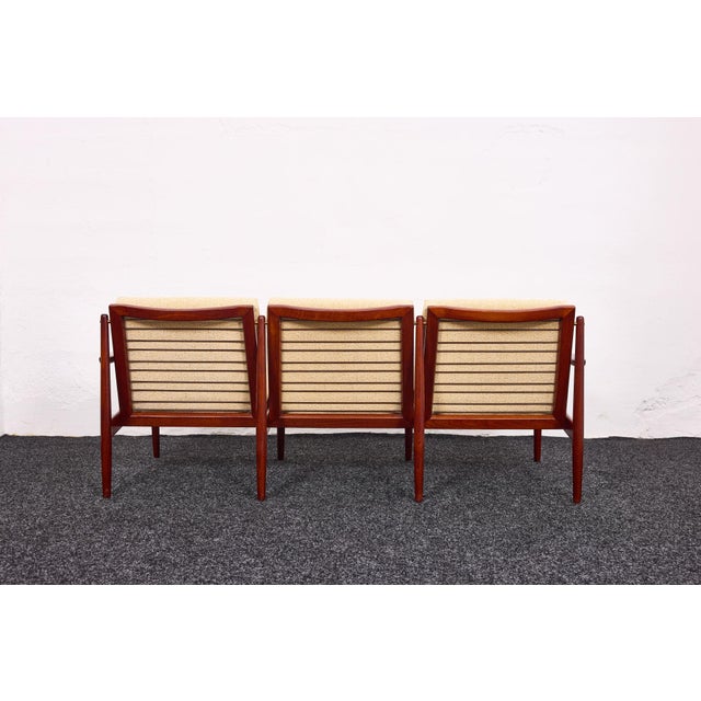 Beige Mid-Century Modern Three-Seater Teak Sofa by Arne Vodder for Glostrup Møbelfabrik, 1960s For Sale - Image 8 of 18