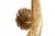 Metal Gold Brass Giraffe Door Handles - A Pair For Sale - Image 7 of 8