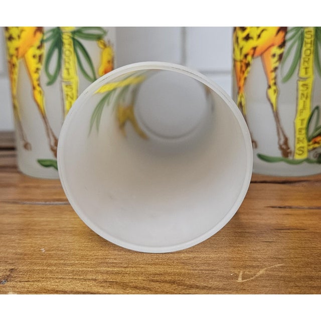 1950s Mid Century Modern Gay Fad Studios' "Giraffe" Tom Collins Glasses - Set of 8 For Sale - Image 12 of 16