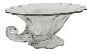 1940s Art Deco Glass Cornucopia by Heisey