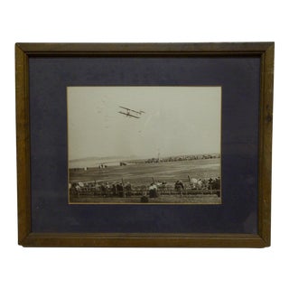 Framed and Matted Black & White Photograph "Barn Storming" For Sale