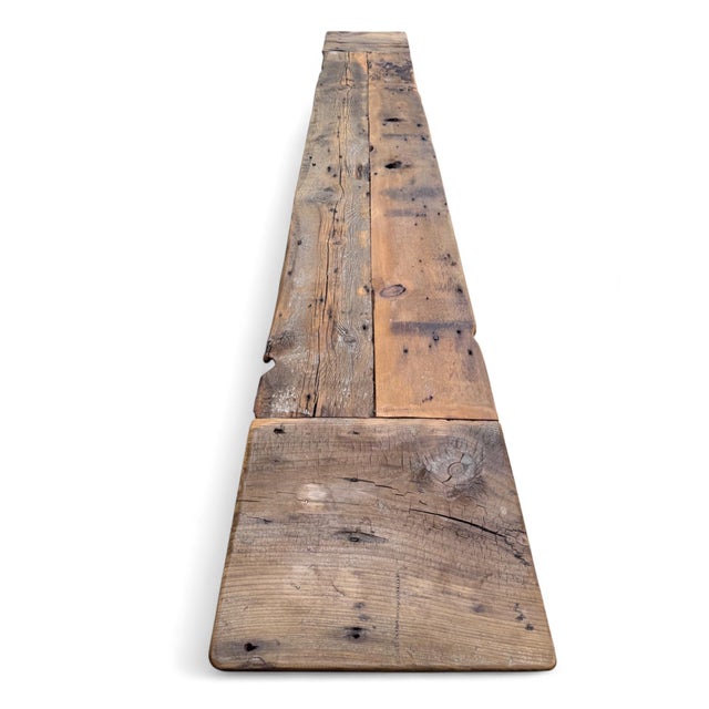 Wood 72" Breadboard Trestle Bench For Sale - Image 7 of 10