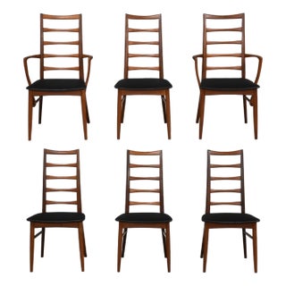 Danish Modern Teak Lis Dining Chairs by Koefoeds Hornslet - Set of 6 For Sale