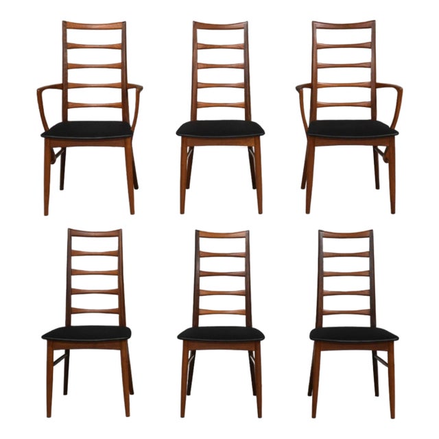 Danish Modern Teak Lis Dining Chairs by Koefoeds Hornslet - Set of 6 For Sale