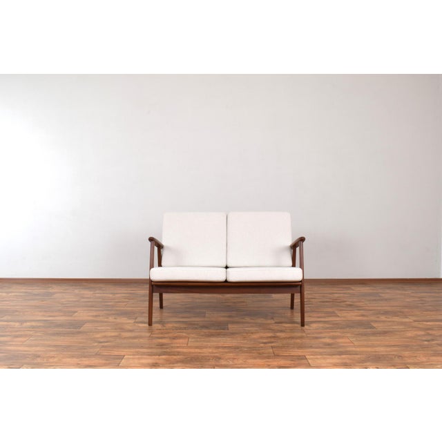 Mid-Century Modern Mid-Century Modern Danish Teak 2-Seater Sofa, 1960s For Sale - Image 3 of 12