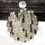 1950s Mid-Century Modernist Hand-Blown Murano Mixed Glass Camer Triedre Chandelier For Sale - Image 5 of 17
