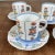 Porcelain Cup and Saucer Set by Hasami Yaki, 1950s, Set of 8 For Sale - Image 10 of 11