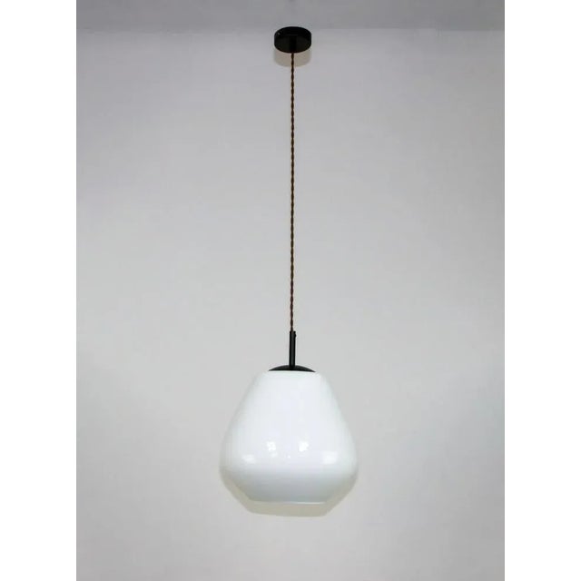 Mid-Century Danish Opaline Glass Pendant Lamp For Sale - Image 13 of 13