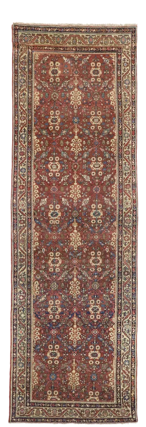 Antique Persian Hamadan Runner - 04'03 X 13'01