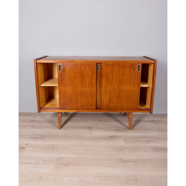 Mid-Century Modern Vintage Italian Sideboard in Teak, 1970s For Sale - Image 3 of 10