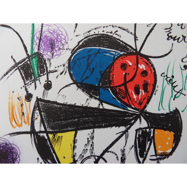 Modern Joan Miro, For Fernand Mourlot, 1978, Original Signed Lithograph For Sale - Image 3 of 5
