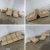 Vintage Scandinavian Modern Khaki Hopsacking 4 Piece Modular Sofa Made in Sweden For Sale - Image 9 of 13