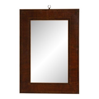 19th Century France Brown Wood Mirror For Sale