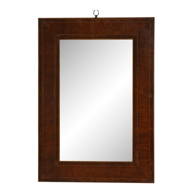 19th Century France Brown Wood Mirror For Sale