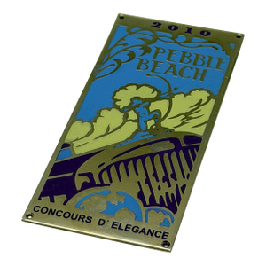 2010 Pebble Beach Concours D’Elegance Brass Dash Plaque – Numbered Limited Edition