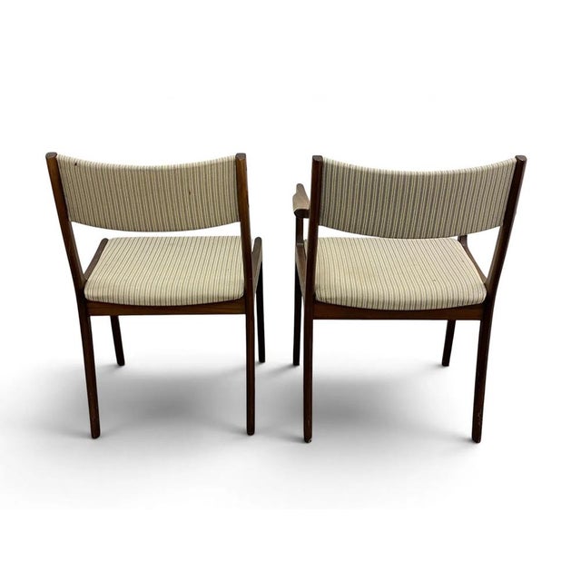 Mid 20th Century Set 6 Danish Modern Dining Chairs For Sale - Image 5 of 9