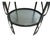 1990s Attributed to Stanley Furniture Modern Cherry Iron Land End Table Shelf Display For Sale In Philadelphia - Image 6 of 11