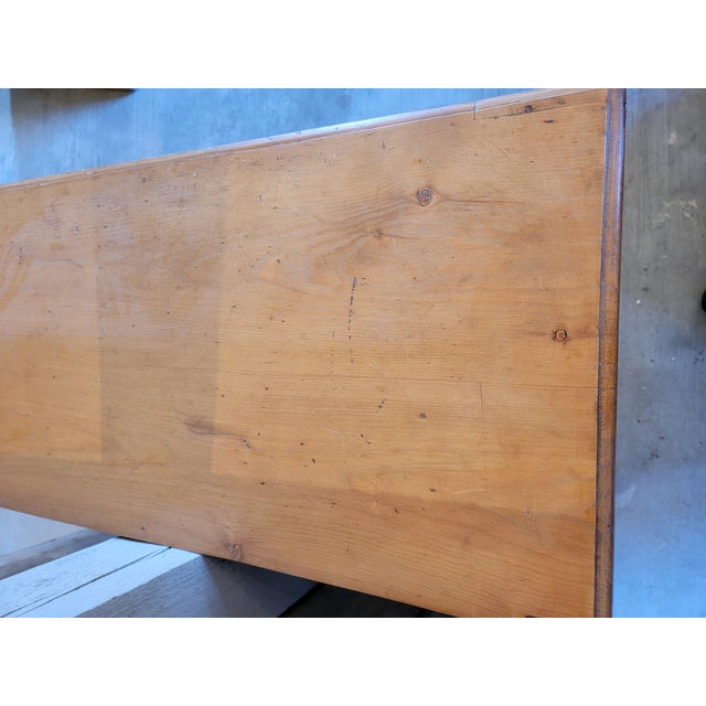 Antique Pine Console Table From England For Sale - Image 11 of 12
