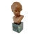 Vintage French Terracotta Bust of a Child on Marble Plinth For Sale