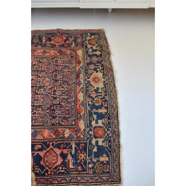 1930s Boteh Village Mother-Daughter Rug, 4.4 x 6.3 For Sale - Image 11 of 12