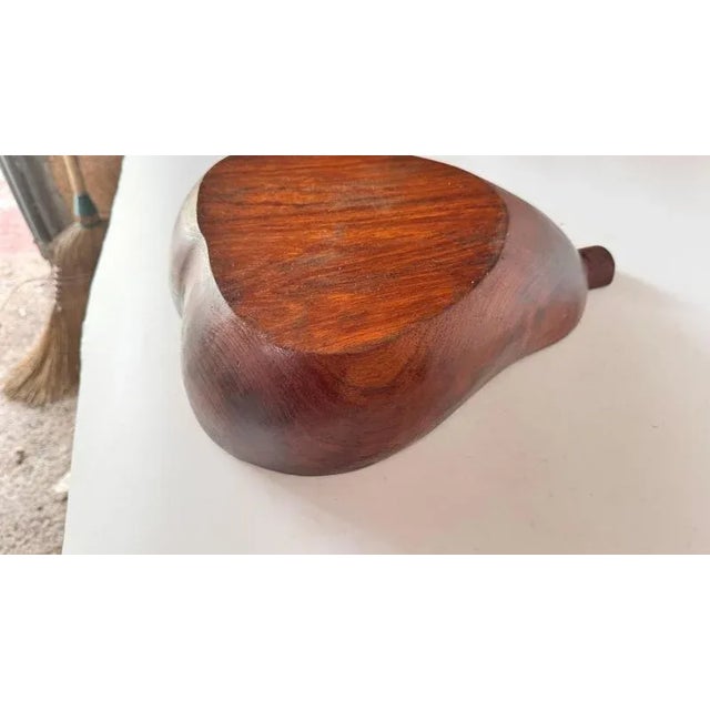 Vintage French Wooden Pear-Shaped Bowl, 1970s For Sale - Image 9 of 14