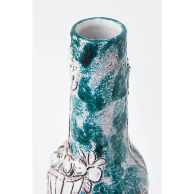 This fabulous vintage Italian Raymor, Gambone meets Fantoni style monumental ceramic glazed sculpture or vessel has...